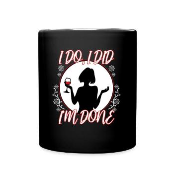 Je le fais, j’ai fait, j’ai fini - Mug uni - noir - Devant