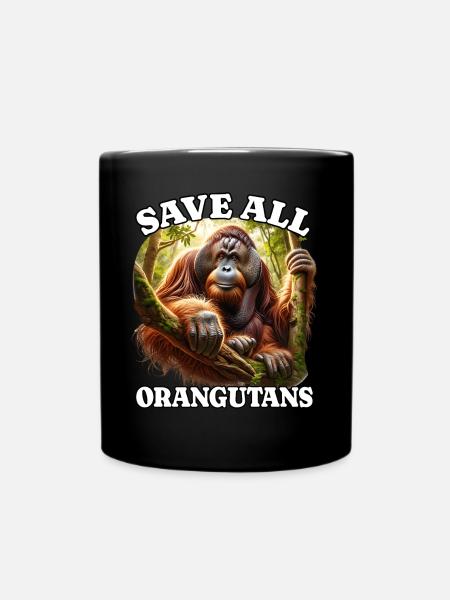 Orang-outan - Mug uni - noir