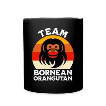 Orang-outan de Bornéo - Mug uni - noir - Devant