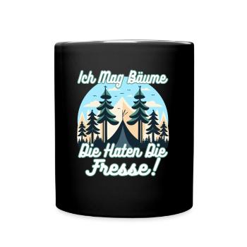 J’aime les arbres qui retiennent la nourriture - Mug uni - noir - Devant