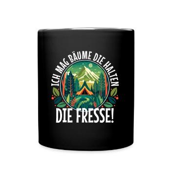J’aime les arbres qui retiennent la nourriture - Mug uni - noir - Devant