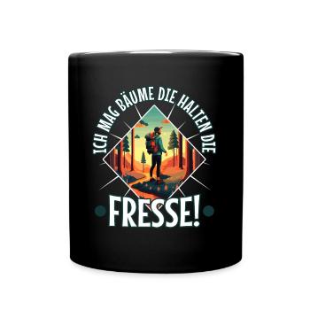 J’aime les arbres qui retiennent la nourriture - Mug uni - noir - Devant