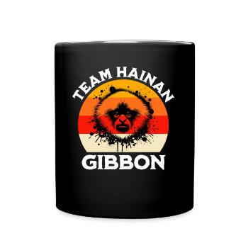 Dicton du gibbon à crête - Mug uni - noir - Devant