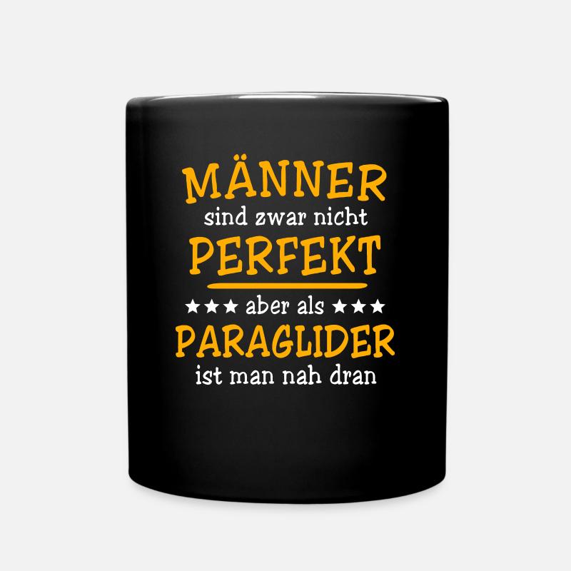 Paraglider Paragliding - Tasse einfarbig - Schwarz