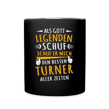 Turner - Tasse einfarbig - Schwarz - Vorne