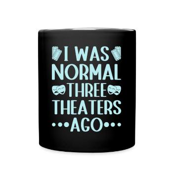 Théâtre musical I était une scénographie normale - Mug uni - noir - Devant