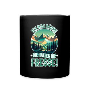I like trees that hold the food - Full Colour Mug - black - Front