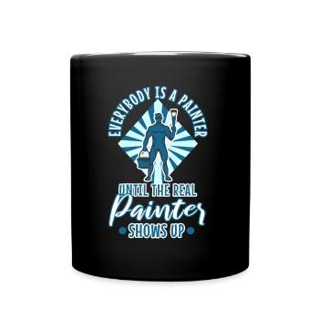 Tout le monde est peintre jusqu’au vrai peintre - Mug uni - noir - Devant