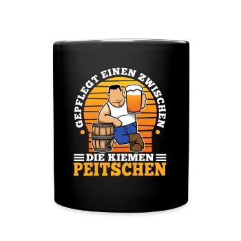 Whipping you between the gills in a well-groomed way - Full Colour Mug - black - Front