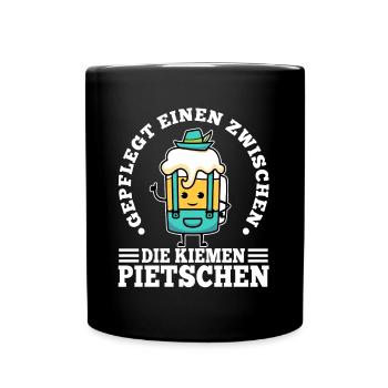 Whipping you between the gills in a well-groomed way - Full Colour Mug - black - Front