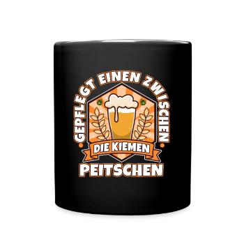 Whipping you between the gills in a well-groomed way - Full Colour Mug - black - Front