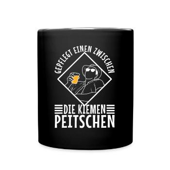 Whipping you between the gills in a well-groomed way - Full Colour Mug - black - Front