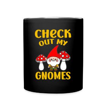 Découvrez mon jardinage amusant de gnomes - Mug uni - noir - Devant