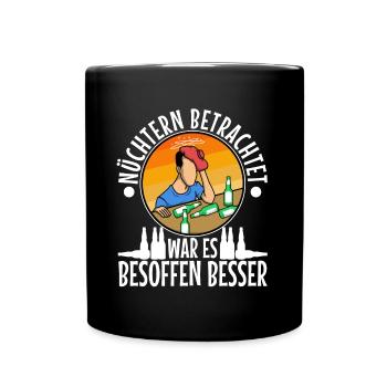 A bucket of beer could still save the day - Full Colour Mug - black - Front