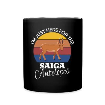 Saiga Antelope Saiga Antilope - Full Colour Mug - black - Front