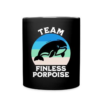 Dauphin Yangtze Dauphin Droit Dicton - Mug uni - noir - Devant