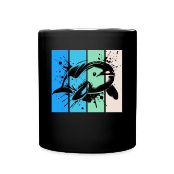 Dauphin lisse du fleuve Yangtze - Mug uni - noir - Devant