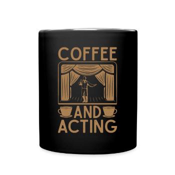 Idée cadeau de café de théâtre musical et de théâtre - Mug uni - noir - Devant