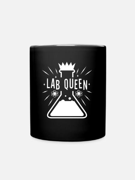 Lab Queen - Tasse einfarbig - Schwarz