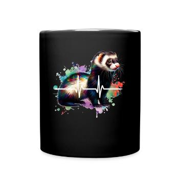 Iltis Schwarzfussiltis ECG - Full Colour Mug - black - Front