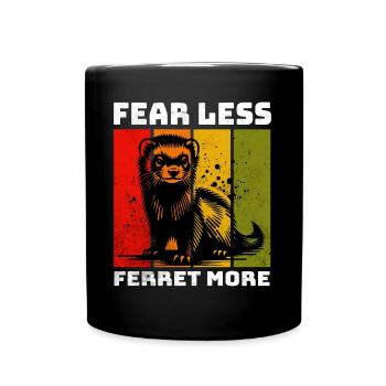 Black Footed Ferret Iltis Schwarzfussiltis - Full Colour Mug - black - Front
