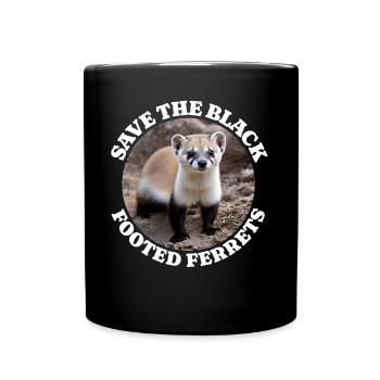 Iltis Schwarzfussiltis - Tasse einfarbig - Schwarz - Vorne
