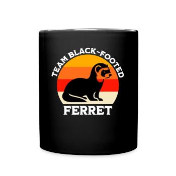 Iltis Schwarzfussiltis Sprüche - Tasse einfarbig - Schwarz - Vorne