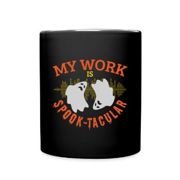 Chasseur de fantômes professionnel Travail drôle effrayant - Mug uni - noir - Devant
