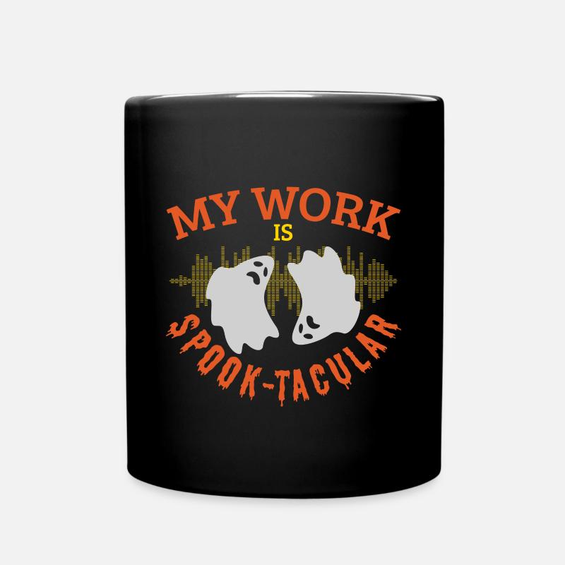 Professional Ghost Hunter Funny Spook-Tacular Work - Full Colour Mug - black