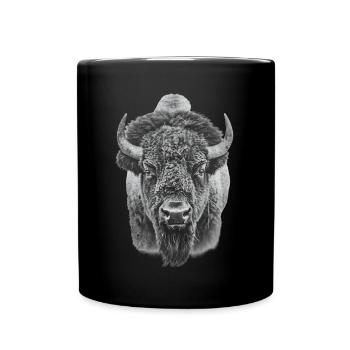 Bison Prairie Bison - Full Colour Mug - black - Front