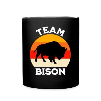 Bison Prairie Bison Sayings - Full Colour Mug - black - Front