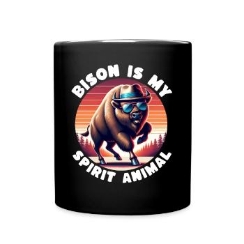 Dictons amusants de buffle - Mug uni - noir - Devant