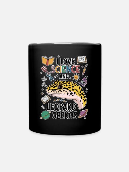 Leopardgecko Spruch Student Leopardgecko Geschenk - Tasse einfarbig - Schwarz