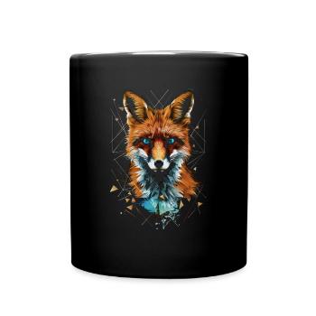 Drôle Renard Renard Art Animal Nature Animaux Animaux Sauvages - Mug uni - noir - Devant