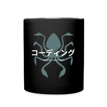 LUZILLION CODER COUTURE, CODE AND BUGS - Tasse einfarbig - Schwarz - Vorne