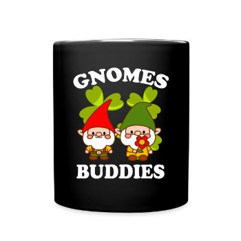 Gnomes Buddies Drôle Gnome Jardinage Cadeau - Mug uni - noir - Devant
