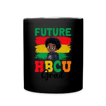 Future HBCU - Tasse einfarbig - Schwarz - Vorne