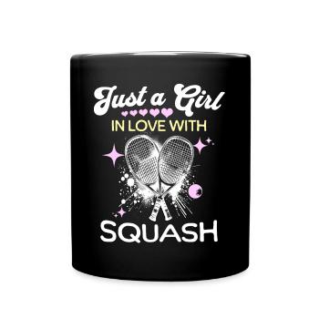 Squash Mädchen - Tasse einfarbig - Schwarz - Vorne