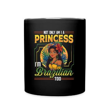 Mädchen Brazilianische Herkunft Brasilien - Tasse einfarbig - Schwarz - Vorne