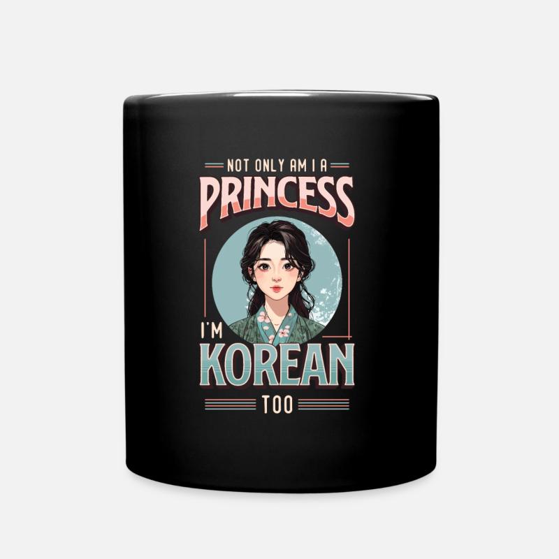 Mädchen Koreanische Herkunft Südkorea - Tasse einfarbig - Schwarz