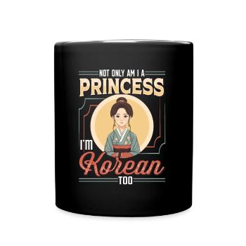 Mädchen Koreanische Herkunft Südkorea - Tasse einfarbig - Schwarz - Vorne