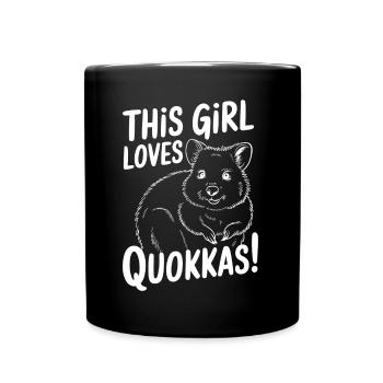 Quokka Disant Australie Drôle Quokka Cadeau - Mug uni - noir - Devant