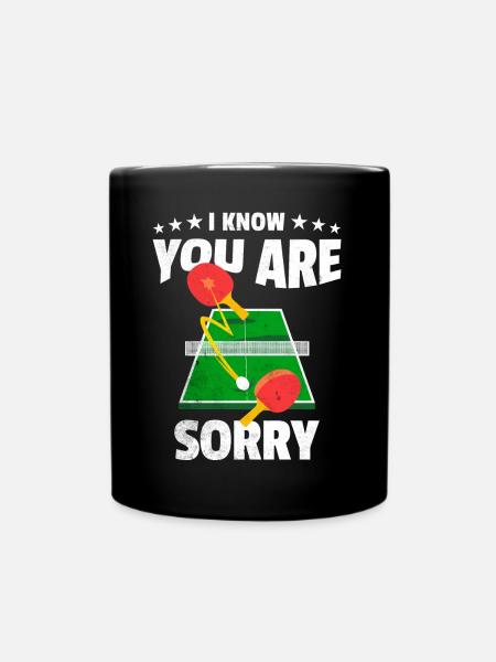 Ping Pong Legende - Tasse einfarbig - Schwarz