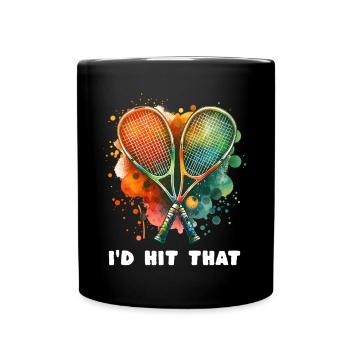 Dictons sur le squash - Mug uni - noir - Devant