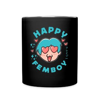 Cute Japanese Manga Women Girls Gift Otaku Kawaii - Tasse einfarbig - Schwarz - Vorne