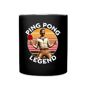 Ping Pong Legende - Tasse einfarbig - Schwarz - Vorne