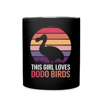 Dodo Dire Dodo Oiseau Fille Drôle Dodo Cadeau - Mug uni - noir - Devant