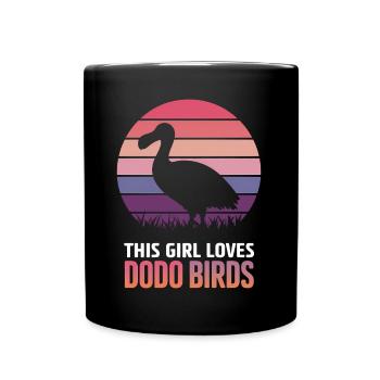 Dodo Dire Dodo Oiseau Fille Drôle Dodo Cadeau - Mug uni - noir - Devant