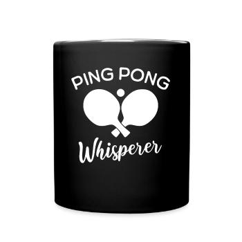 Chuchoteur de ping-pong - Mug uni - noir - Devant