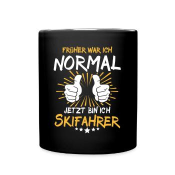 Skier Saying - Full Colour Mug - black - Front